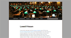 Desktop Screenshot of lowellfriesen.info